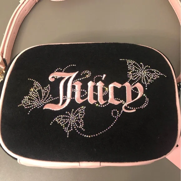 Juicy Couture Wingin It Crossbody Camera Bag NWT Liquorice - Picture 2 of 6